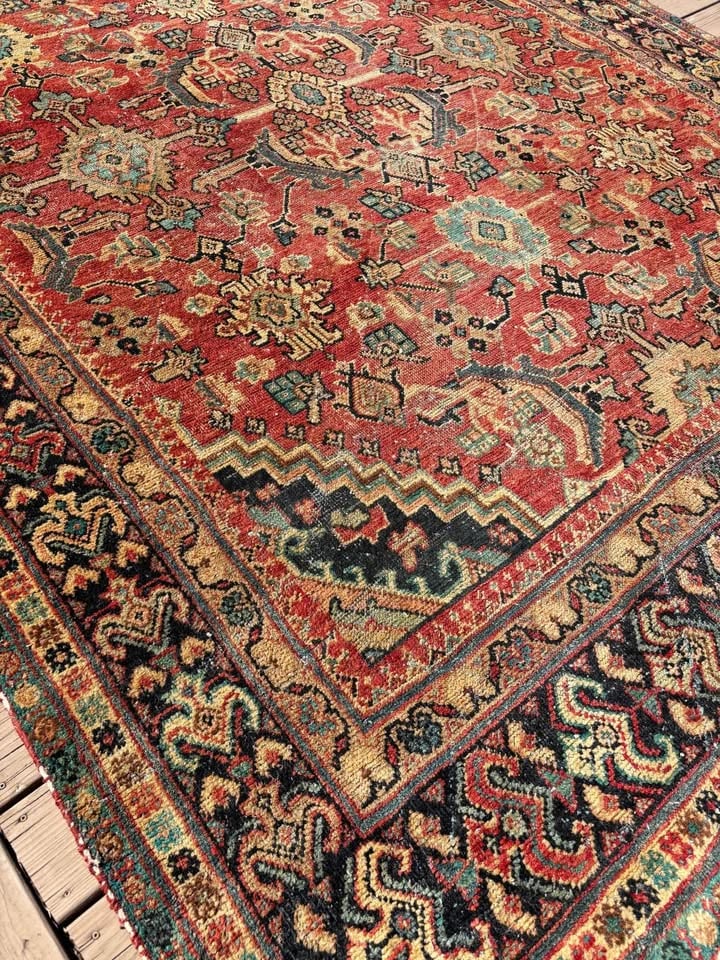 Antique Persian wool rug - 2