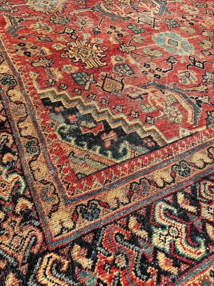 Antique Persian wool rug - 4