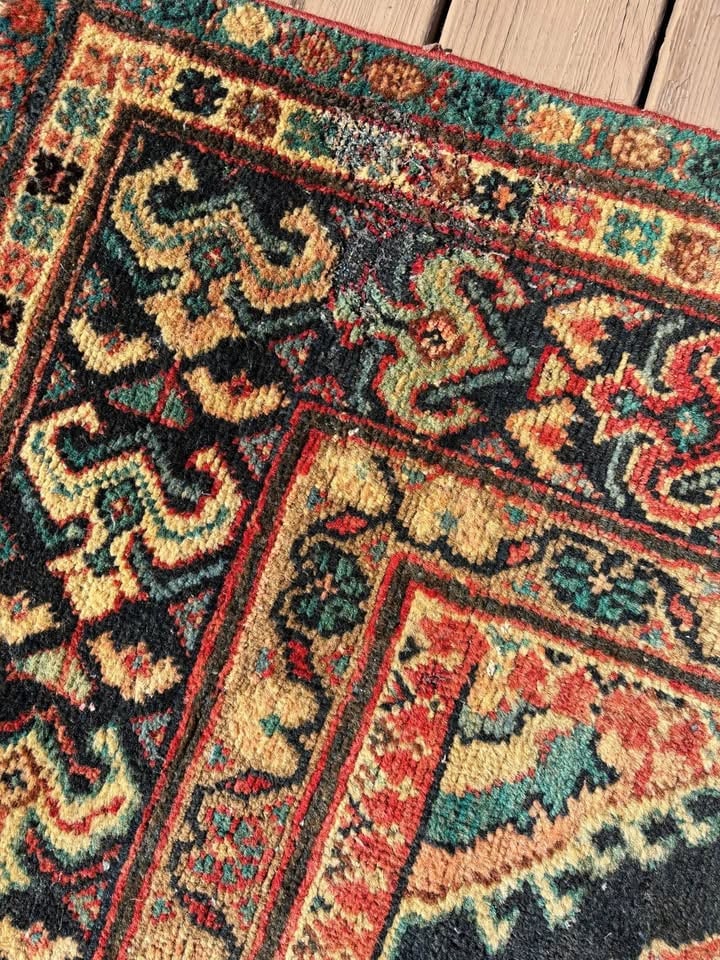 Antique Persian wool rug - 5