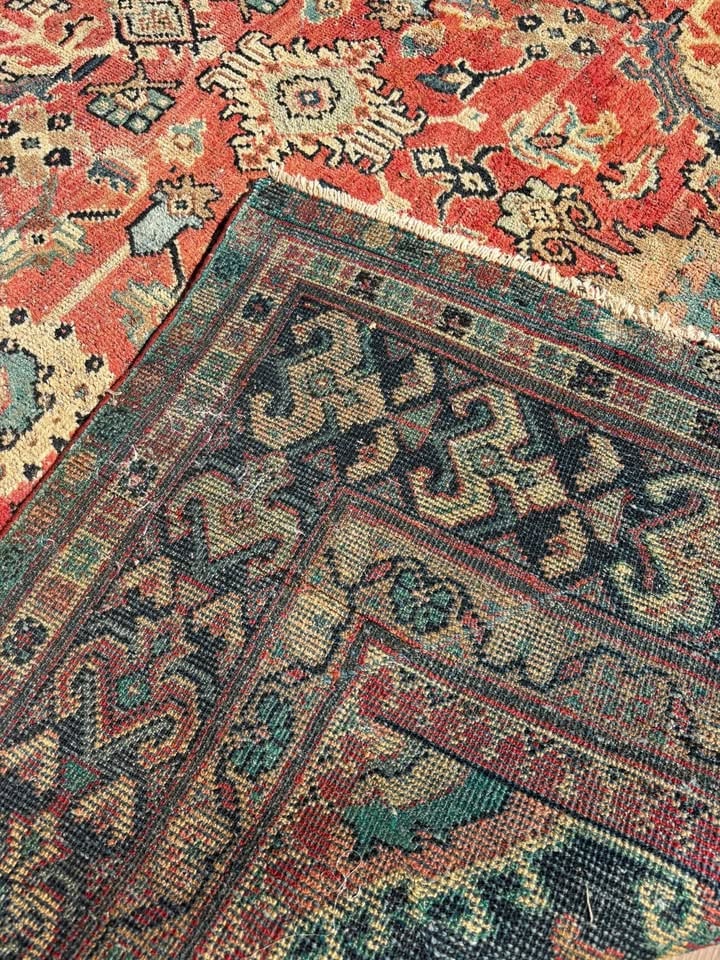 Antique Persian wool rug - 6