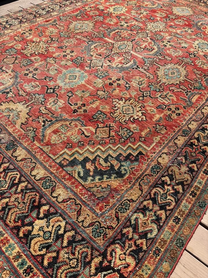Antique Persian wool rug - 8