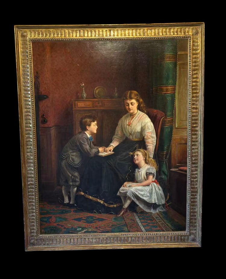 George Goodwin Kilburne (British, 1839–1924) — Fairy Tales , Oil on canvas, signed (1 of 15)