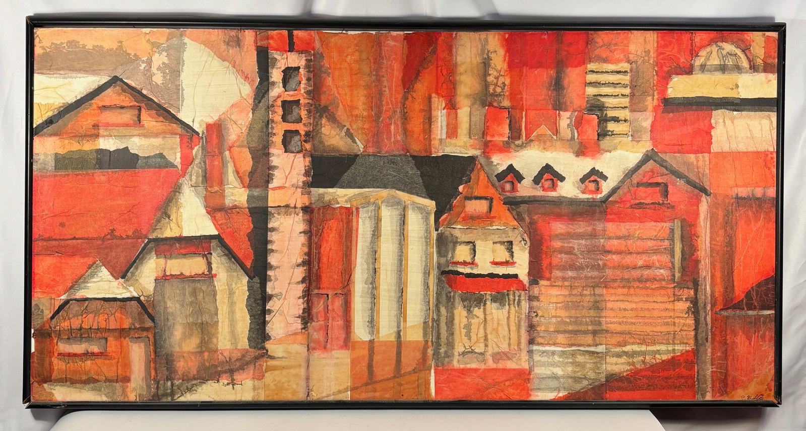Paul Gallis (American, 1946–2003), West on Chalmers, Kaleidoscope ’69 Competition Work, Mixed: Paul Gallis (American, 1946–2003). West on Chalmers. Tissue paper and ink on board, with original exhibition label verso from the Kaleidoscope ’69 IUSA Fine Arts Competition. A striking architectu