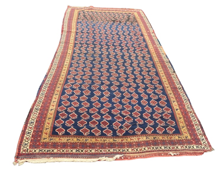 Antique Hand Knotted Afghan Baluch Runner Rug (1 of 11)