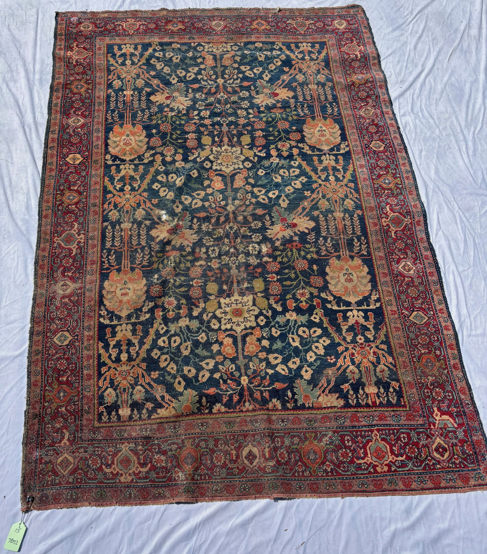 Antqiue Persian Style Floral Carpet 78 x 52 in. (1 of 7)