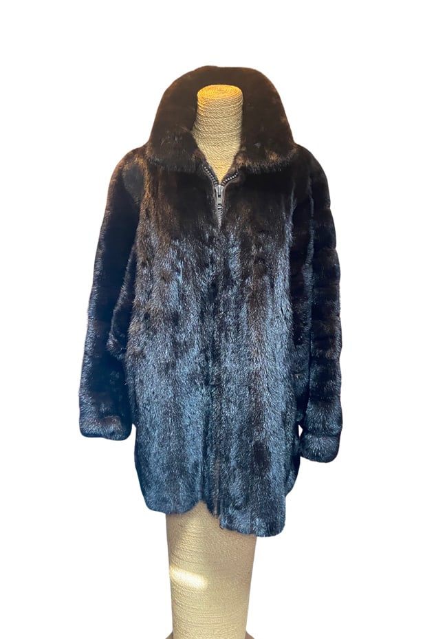 Dark Ranch Mink Fur Jacket (1 of 7)