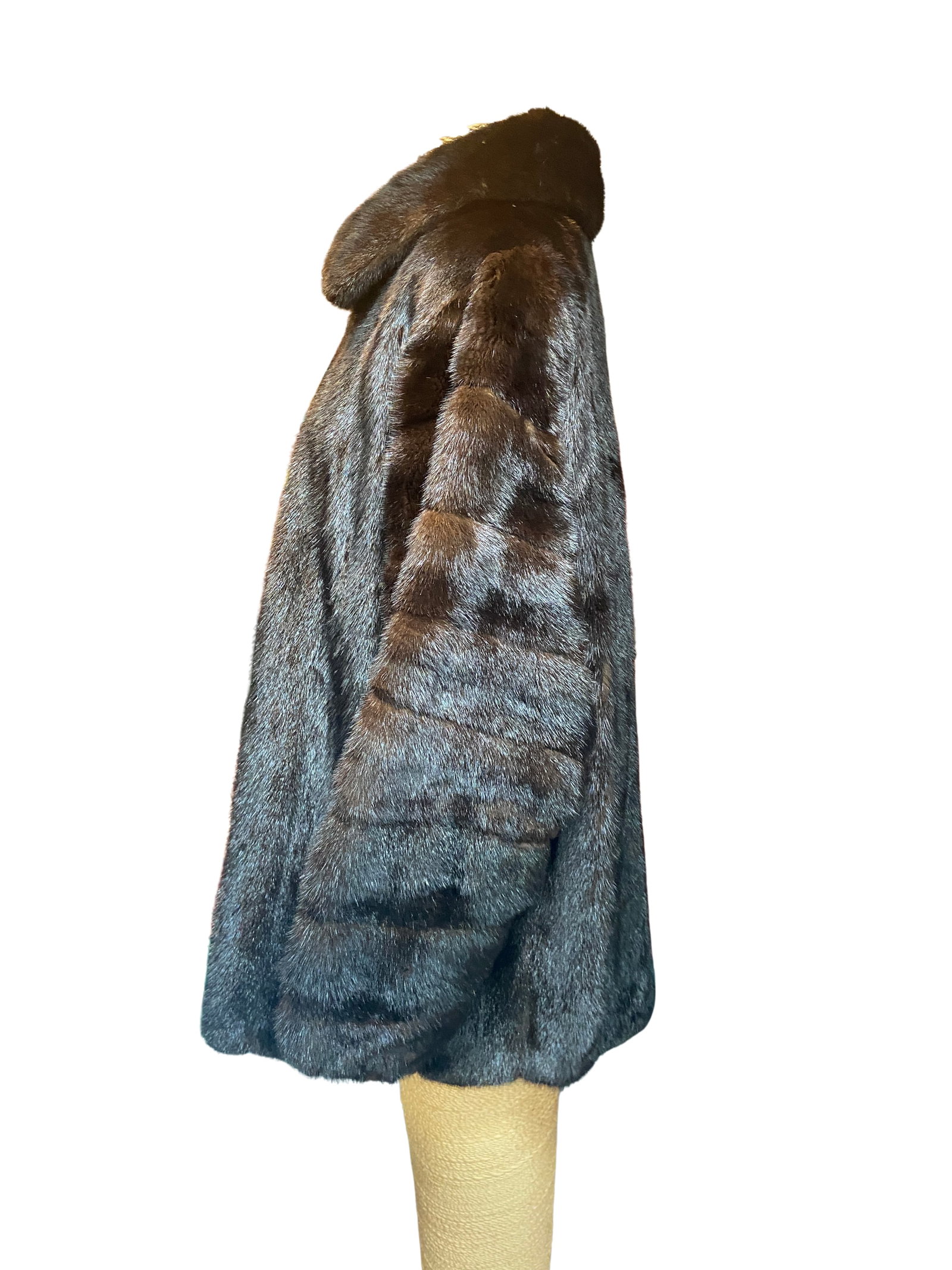 Dark Ranch Mink Fur Jacket - 3