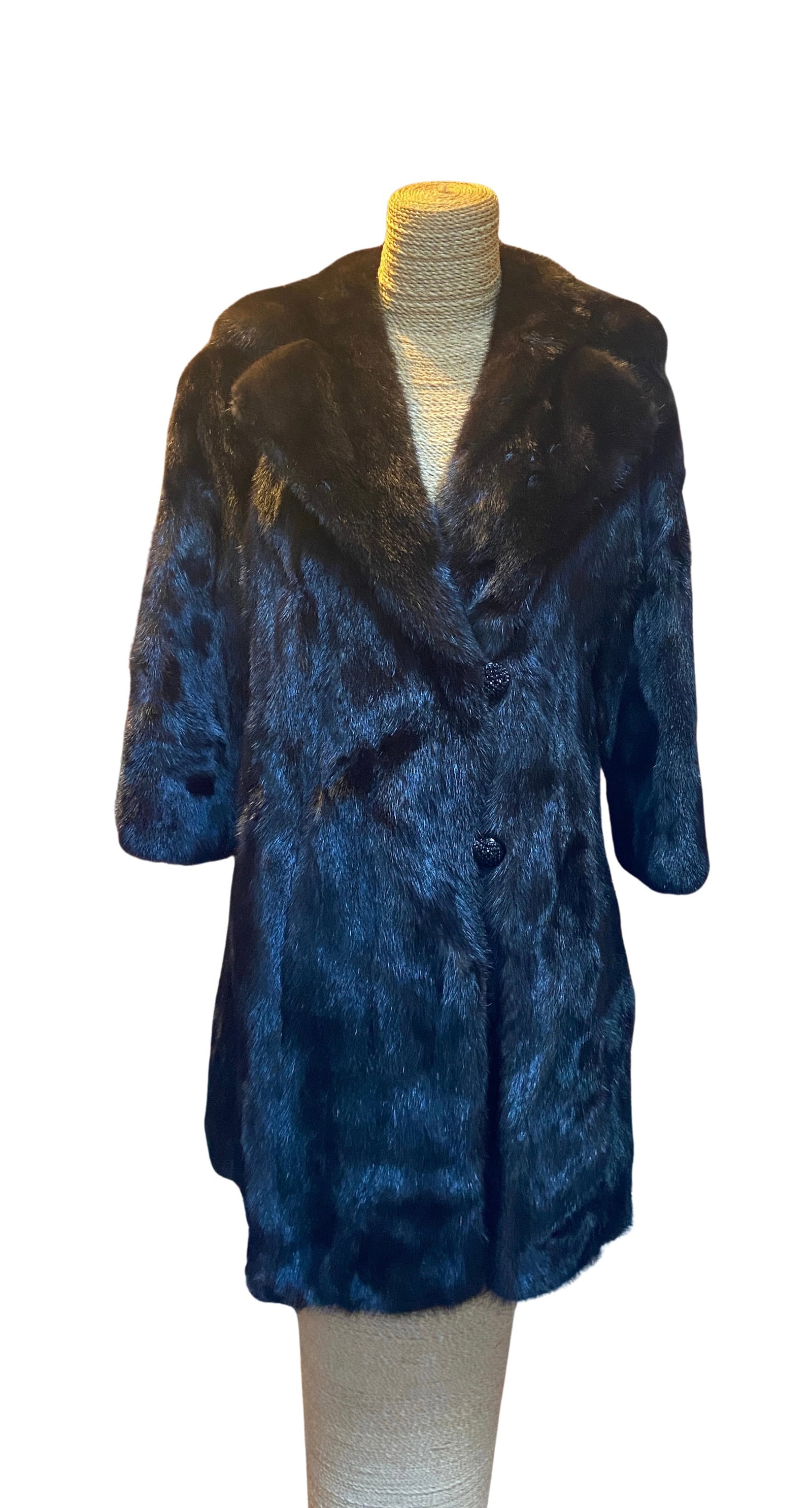 Vintage Mink Fur Coat with Shawl Collar, A. Herman Furs (1 of 9)