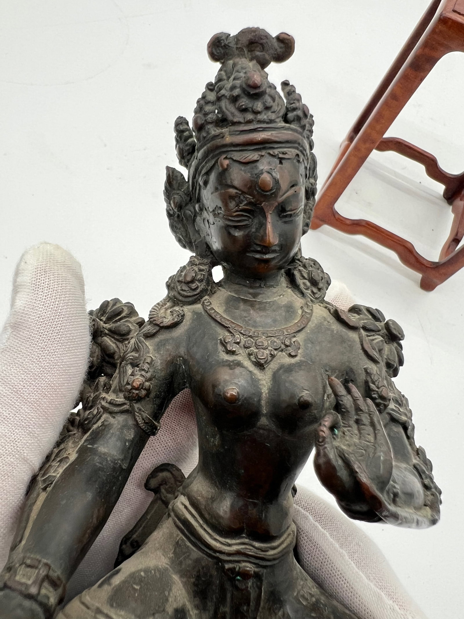 A Nepalese bronze Buddha statue - 2