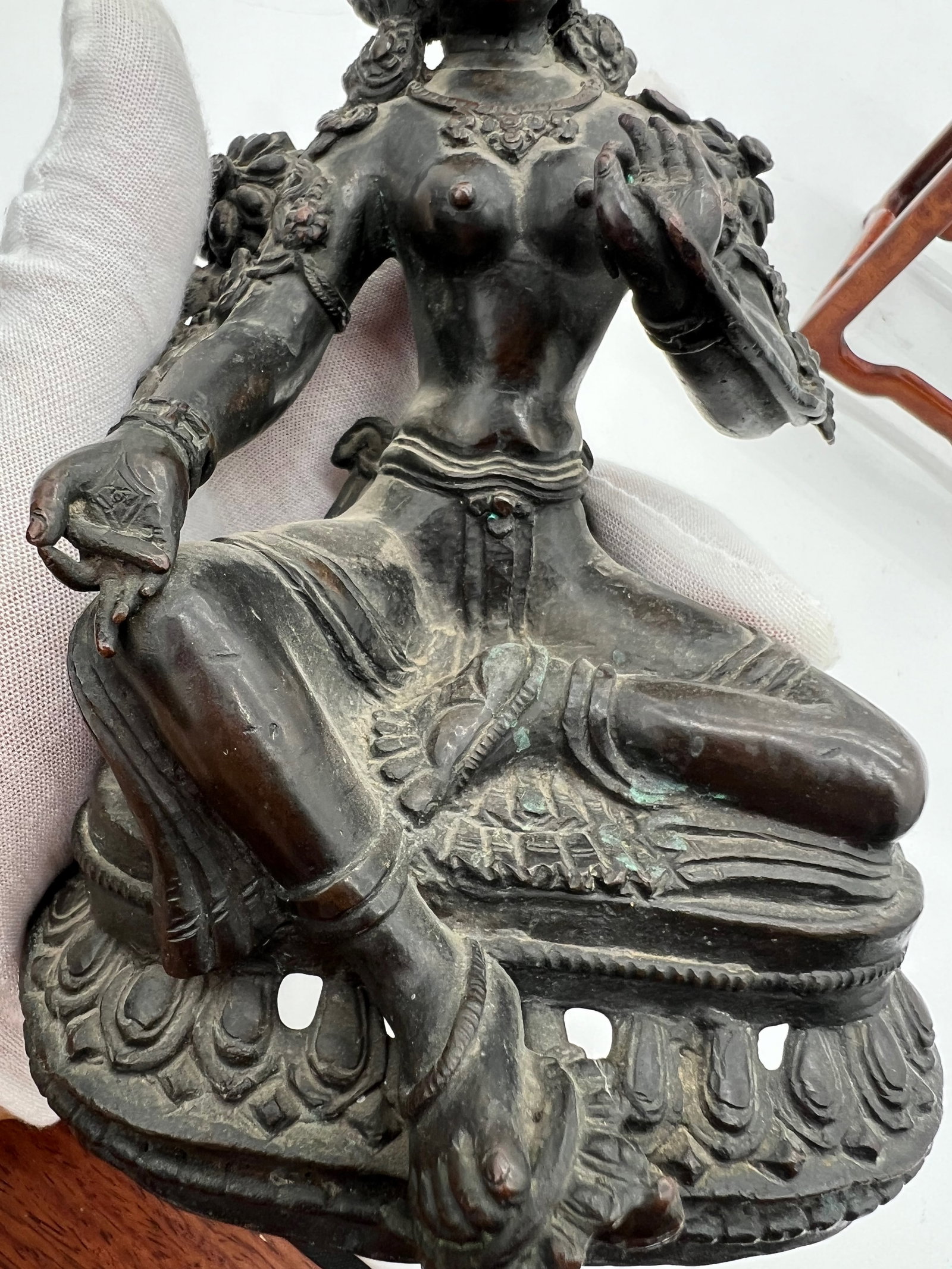 A Nepalese bronze Buddha statue - 3