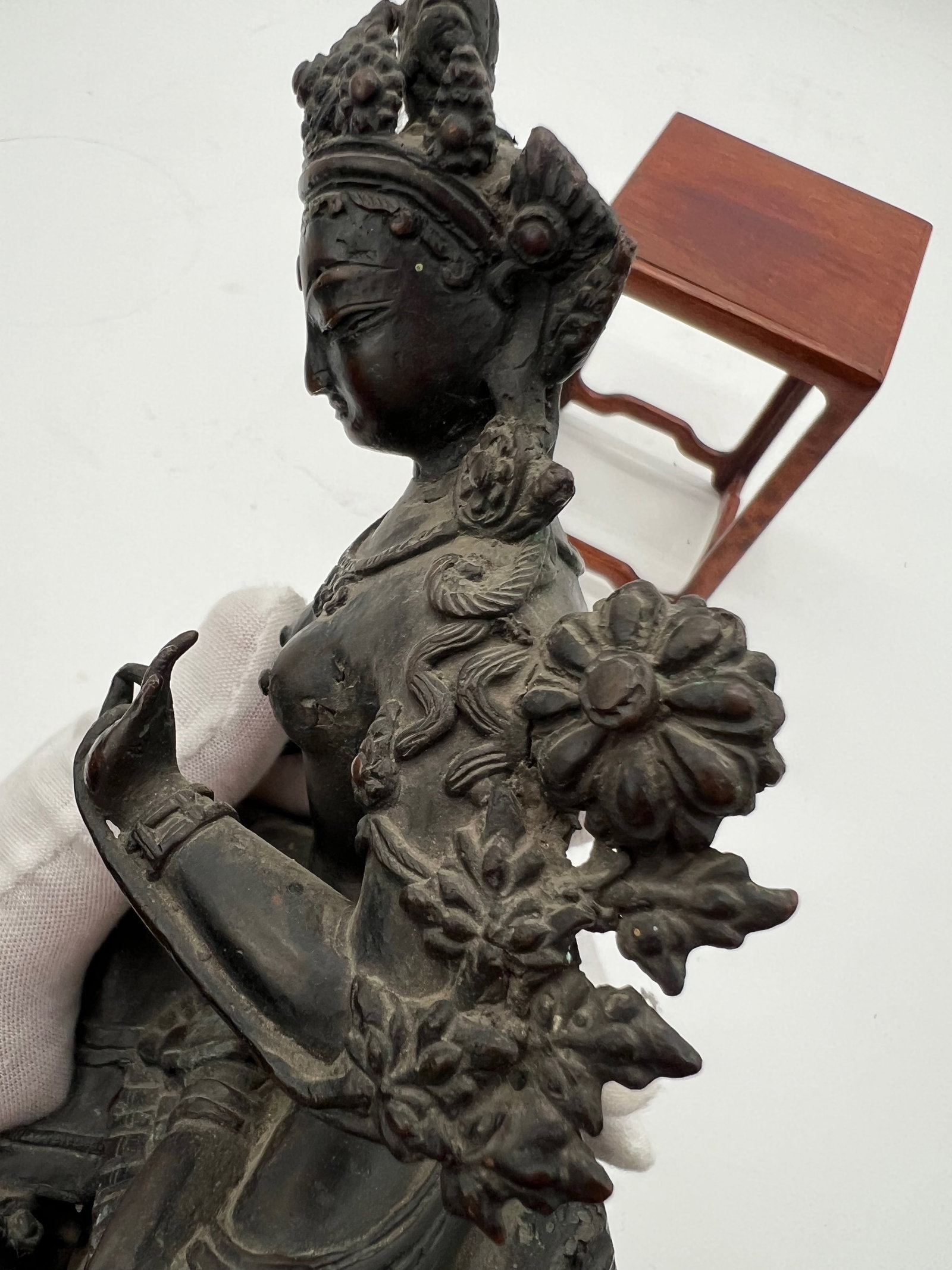A Nepalese bronze Buddha statue - 5