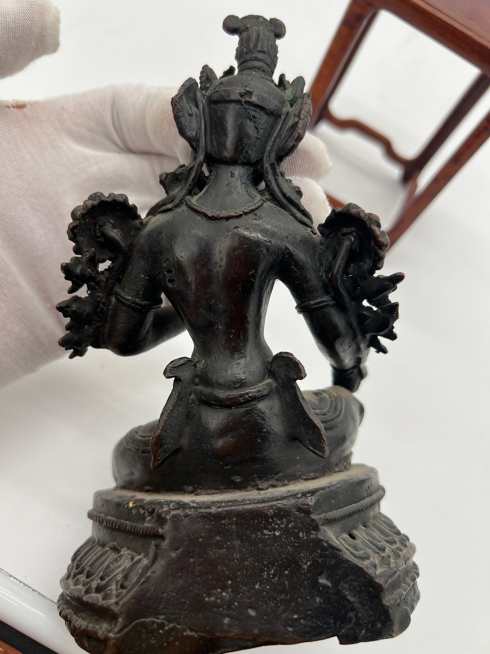 A Nepalese bronze Buddha statue - 9