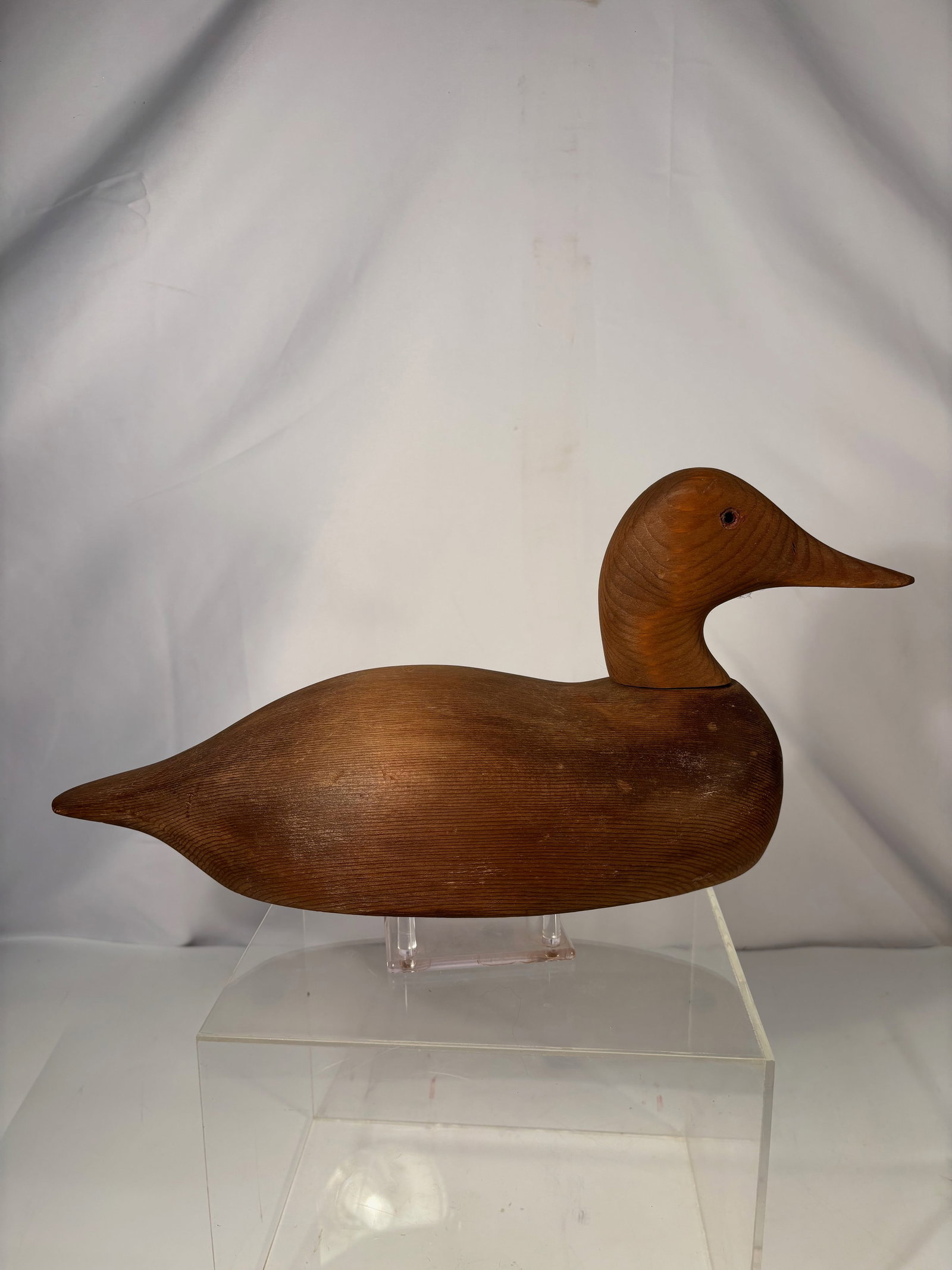 A Hand-Carved Duck Decoy with Movable Head, Early–Mid 20th Century
