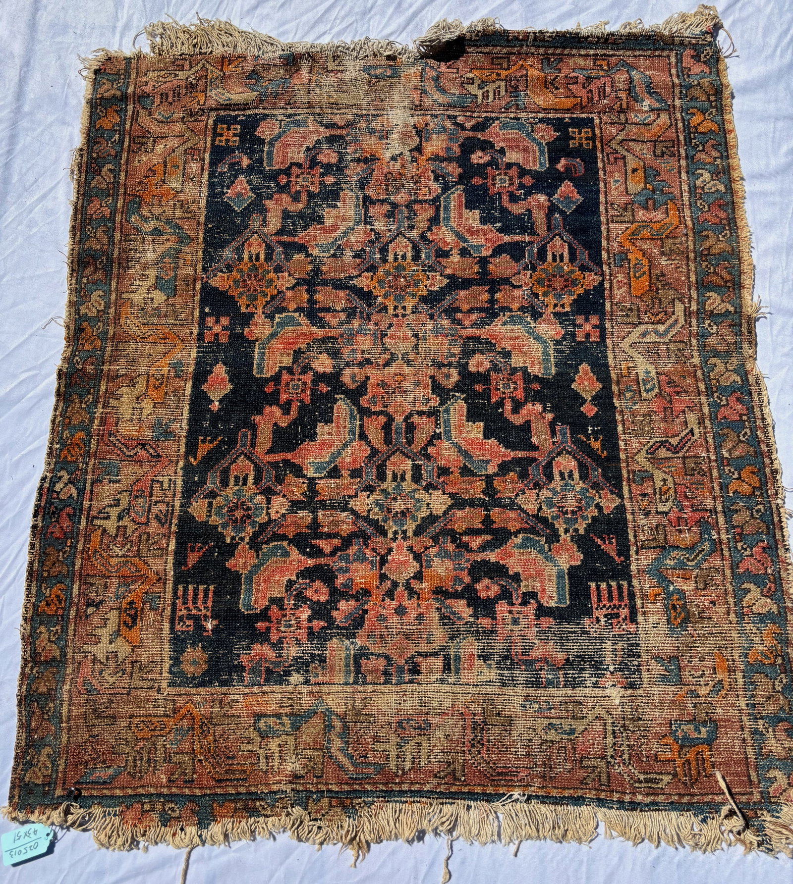 Antique Persian Rug 43 X 51 in. (1 of 5)