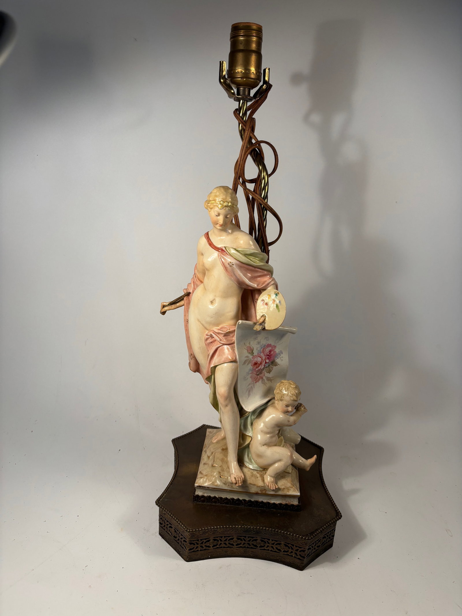 One of Royal Dux Allegorical Porcelain Figures – Art and Science, circa 1900