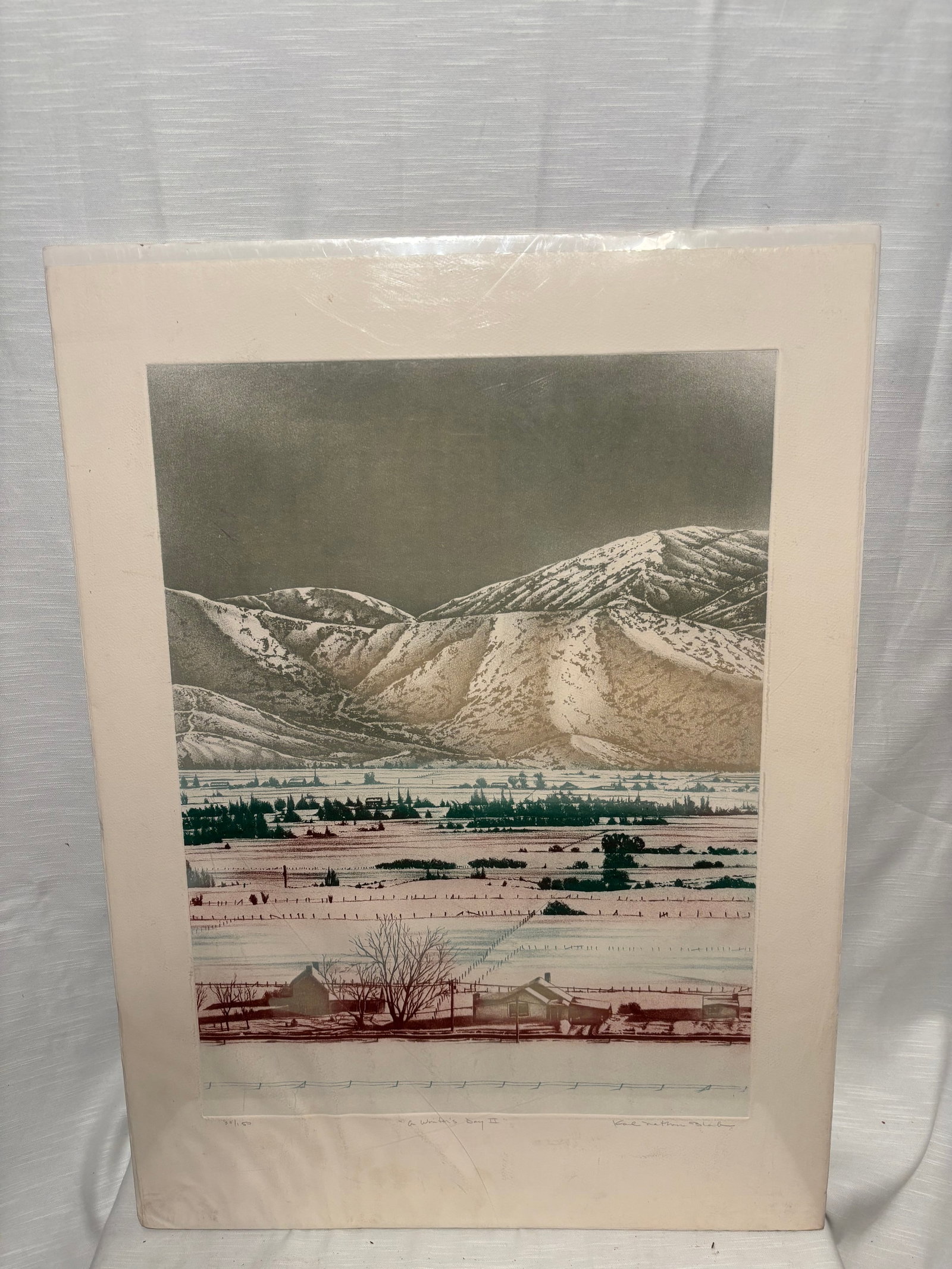 Karl Nathan Black Signed Etching “A Winter’s Day II?? Limited Edition 30/150 (1 of 10)