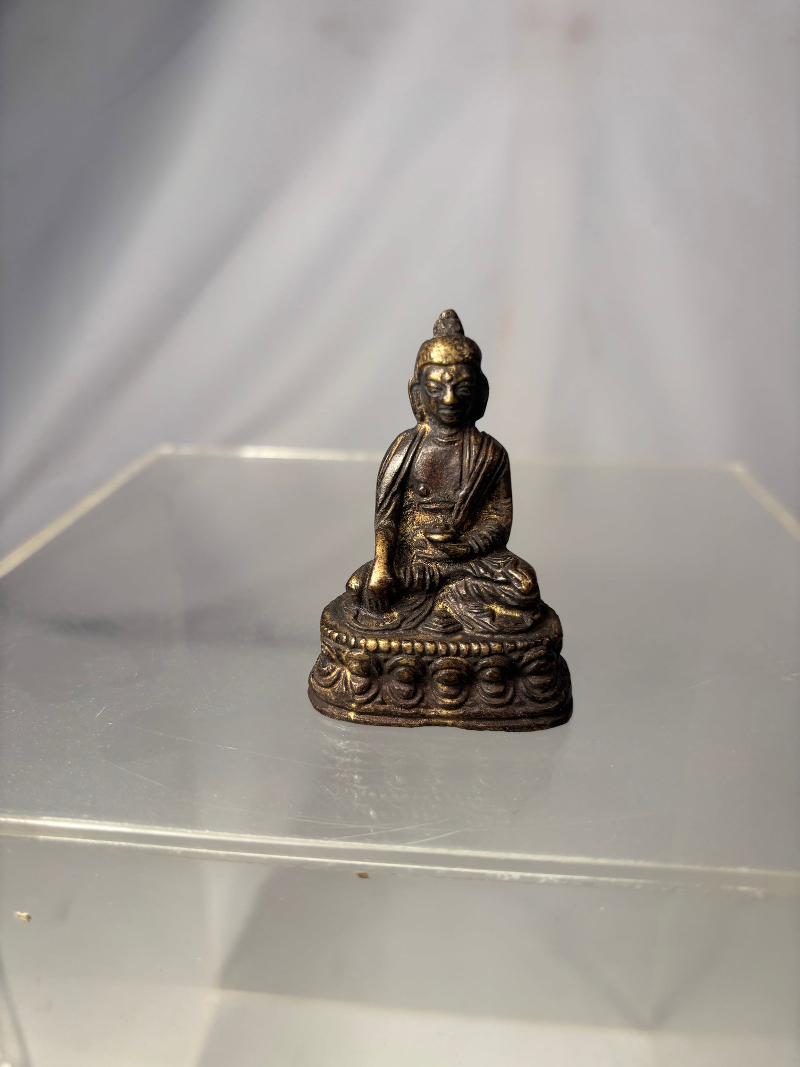 Tibetan Gilt-Bronze Figure of Shakyamuni Buddha 19th century