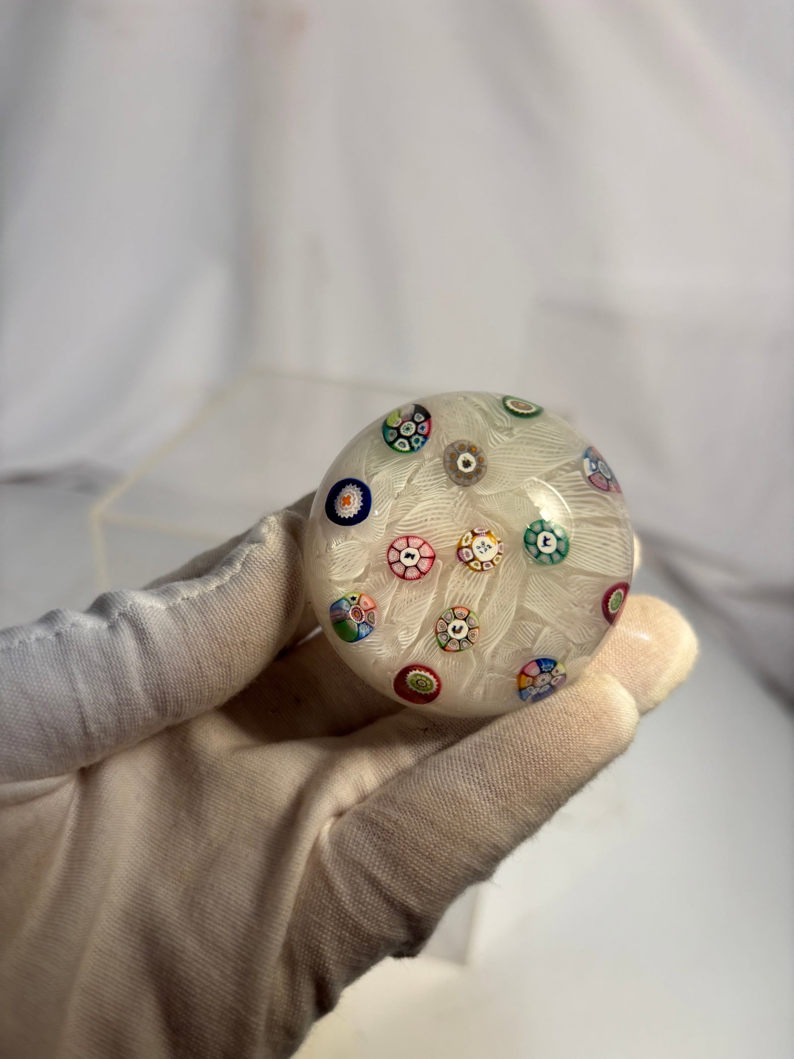 Scottish art glass paperweight by Perthshire Paperweights of Crieff, Scotland, dated 1982