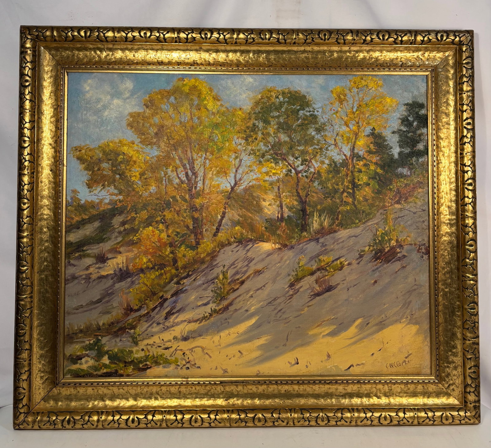 Christopher William Clarke (American, 1879–1958), Autumn Woodland Landscape, Oil on Canvas