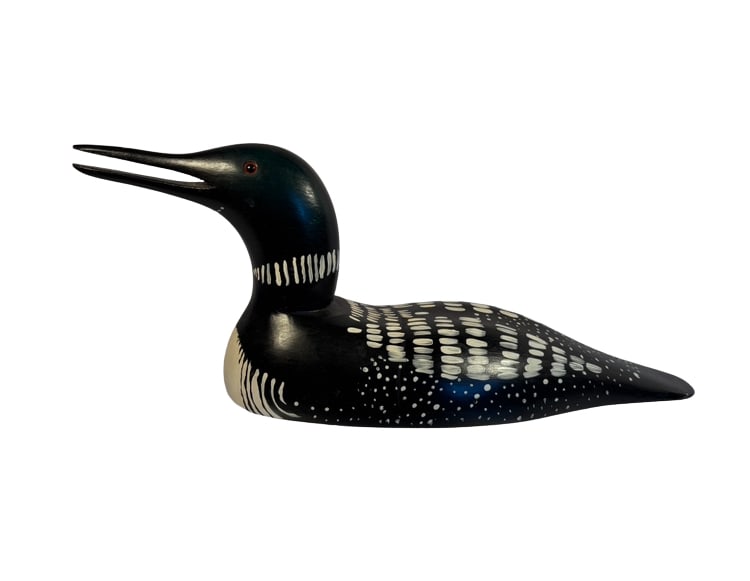 N. Kacures Signed Minnesota Common Loon Decorative Decoy (1 of 10)