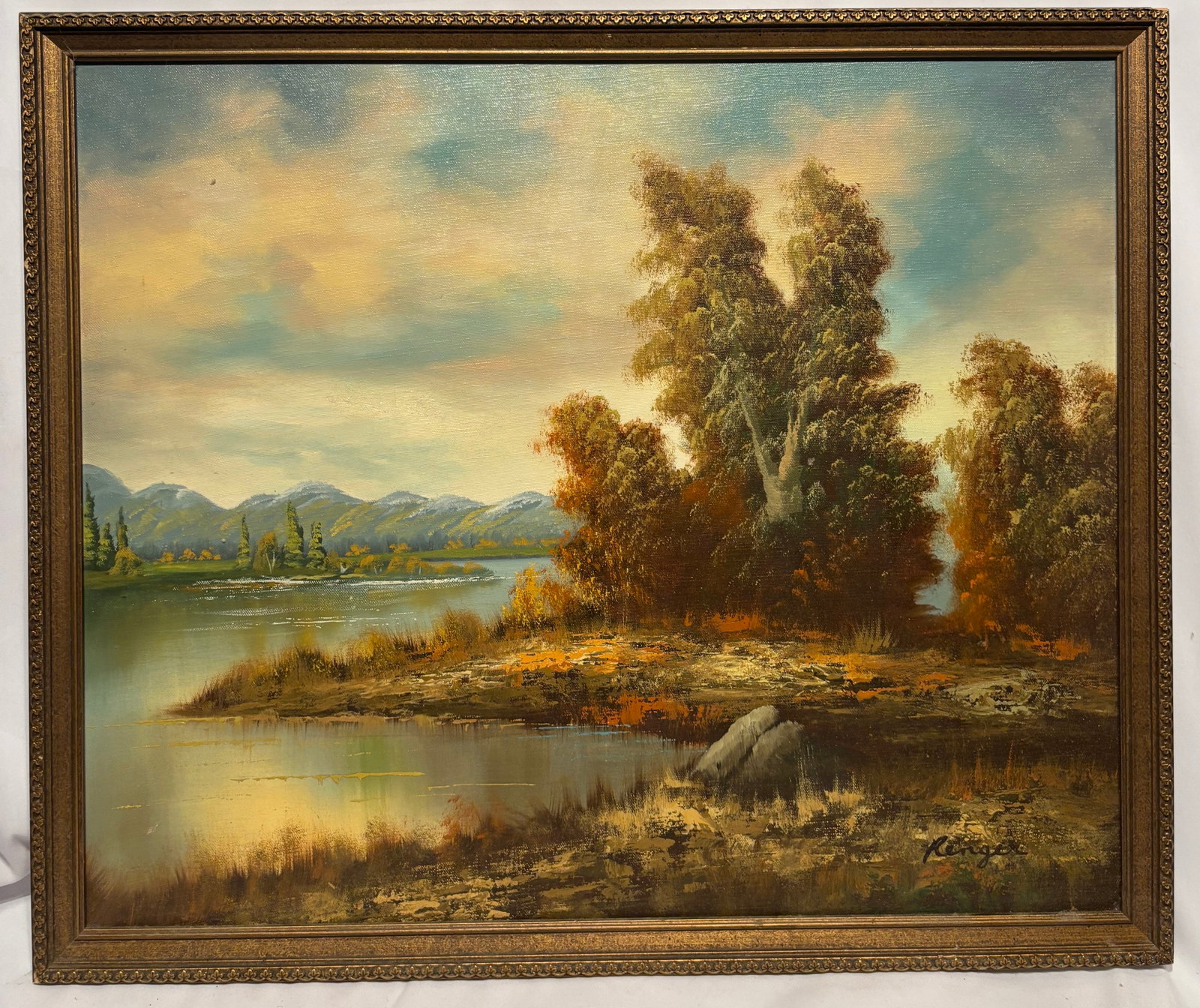 Signed Renger Landscape Oil Painting (1 of 8)