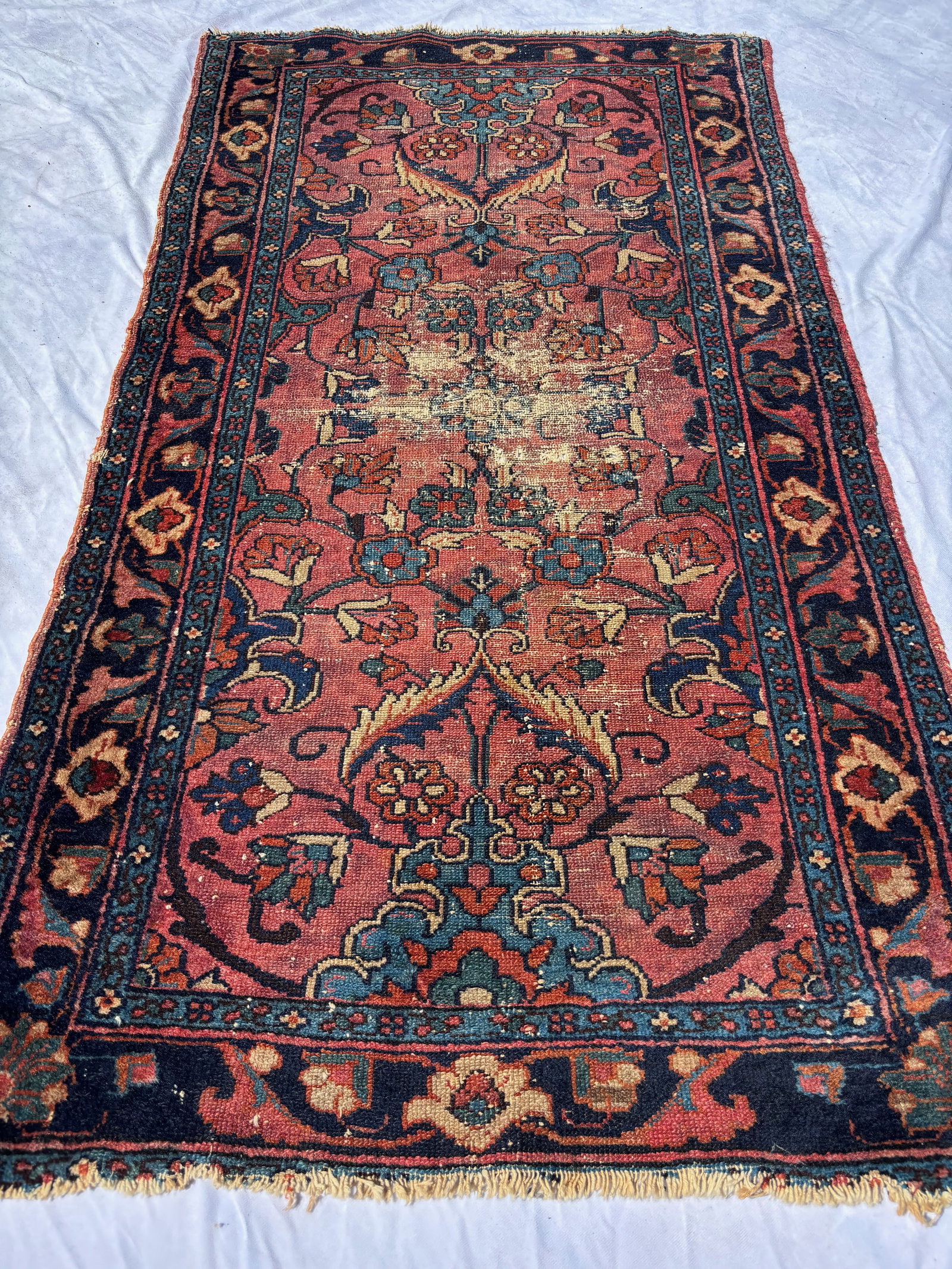 Antique Persian Malayer / Hamadan family rug 56 x 32 in. (1 of 7)