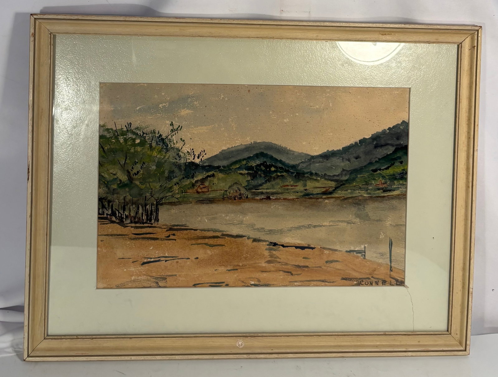 Connell (American, 20th Century), Ohio River at Coney Island, Original Watercolor (1 of 6)