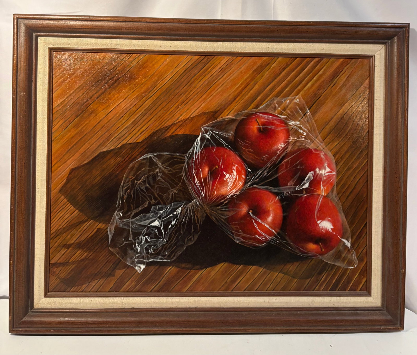Wisconsin artist Doris Christoffel Wokurka (American, 1929–1986). Still Life of Apples in a (1 of 8)