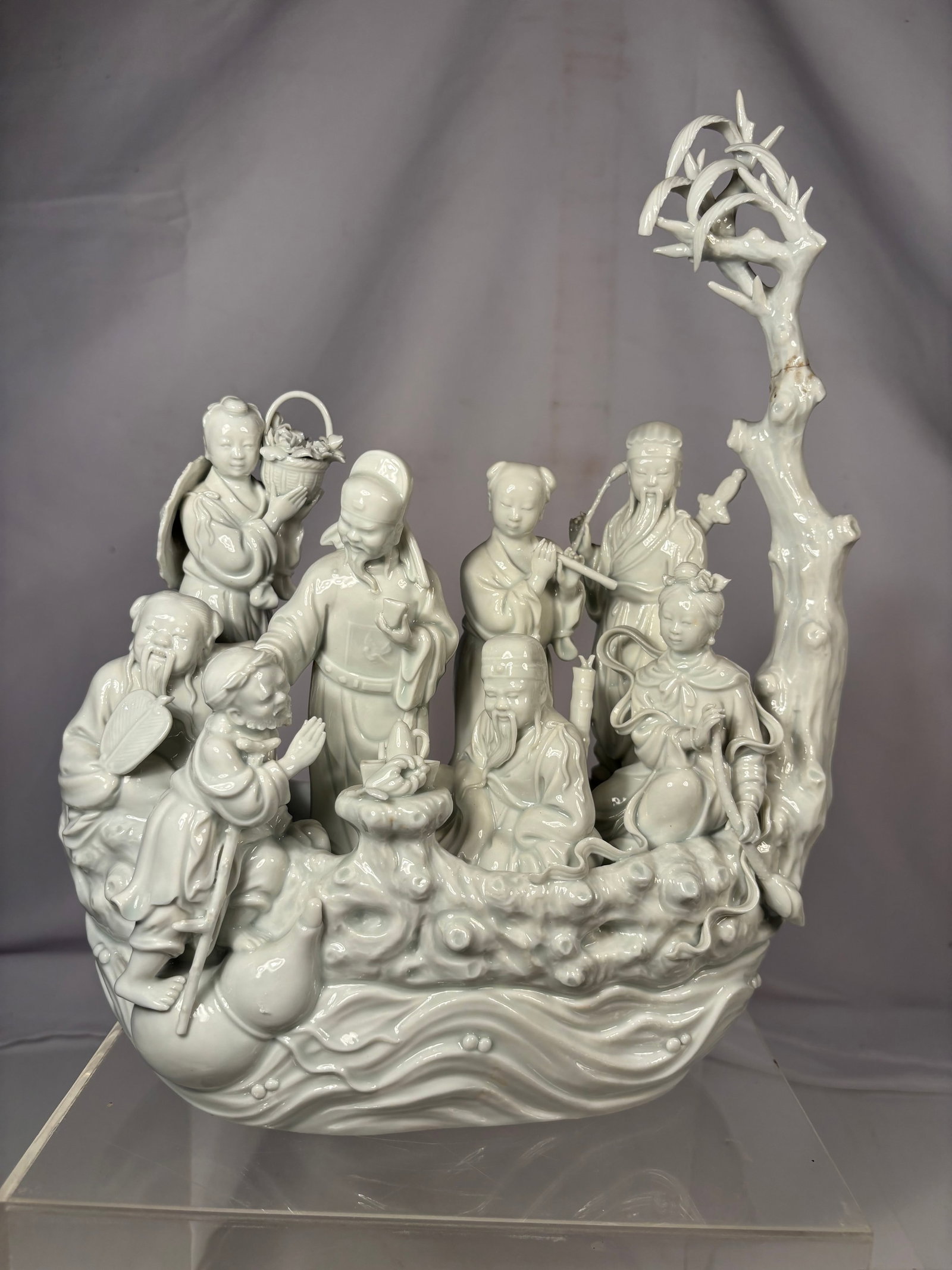 Chinese Dehua Blanc de Chine Figural Group with Immortals and Attendants (1 of 11)