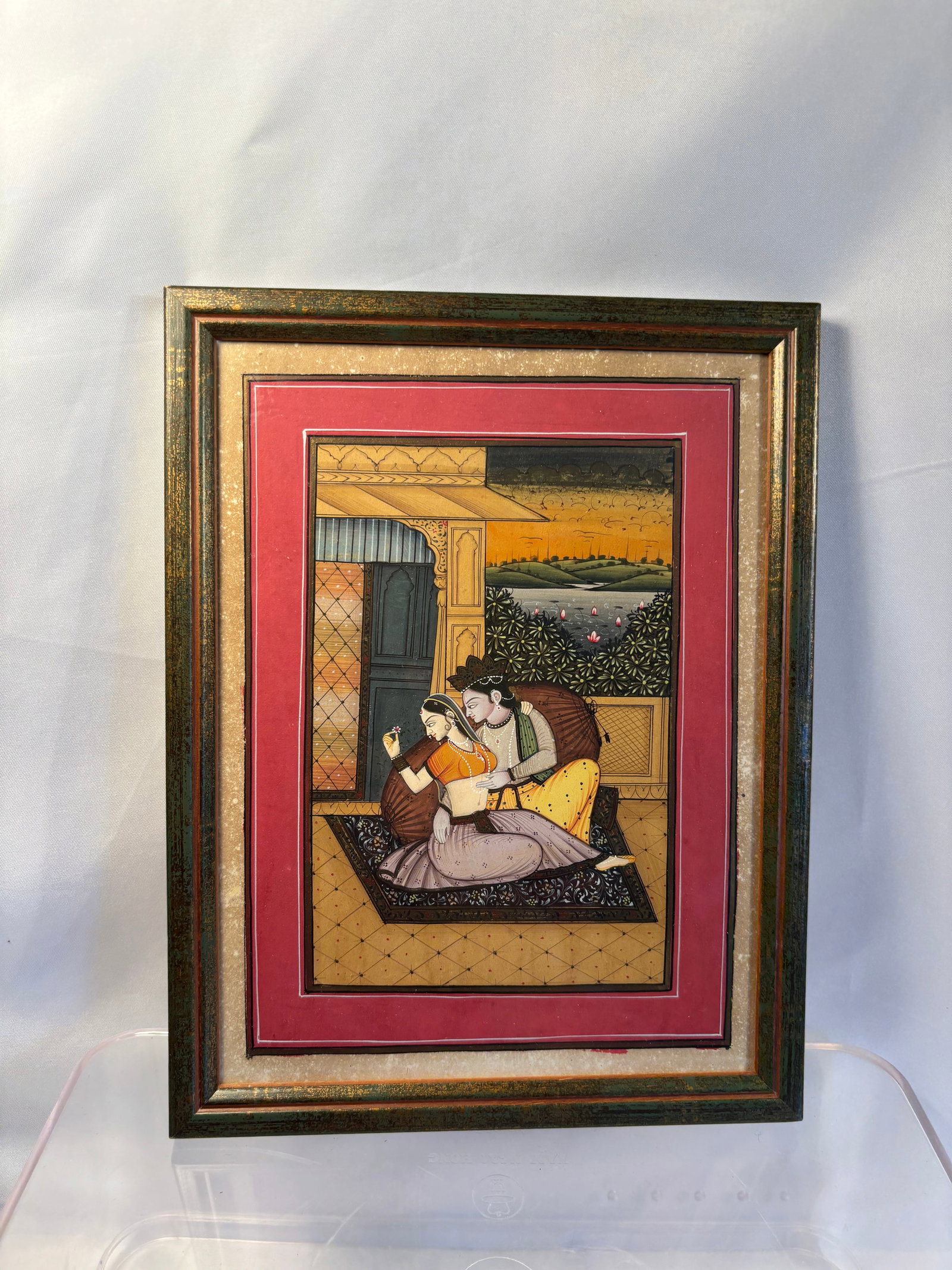 Indian Miniature Painting of Radha and Krishna (1 of 5)