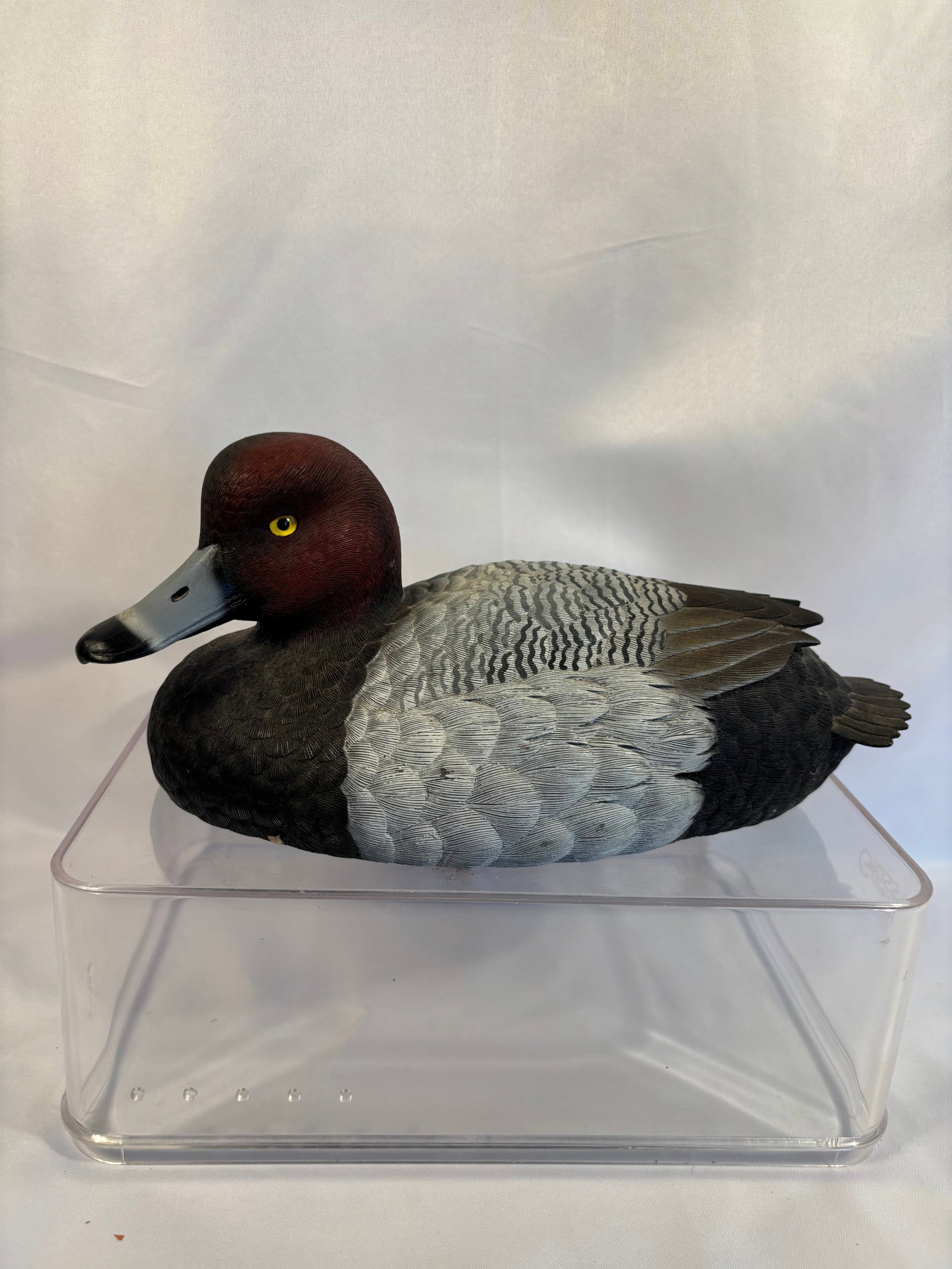 B. Signed 1990 Bluebill Drake Duck Figurine (1 of 12)