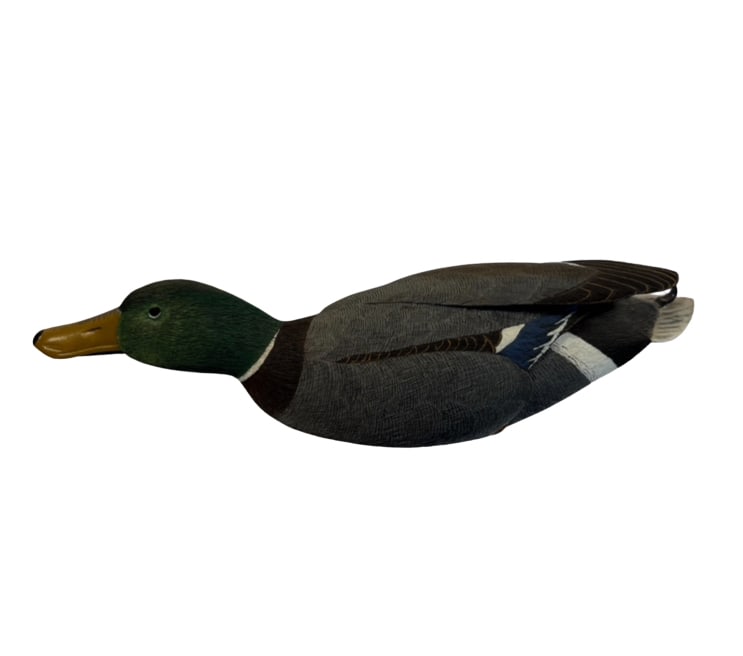Gregg E. Ewell (1959-2022) Signed 1993 Hand-Carved Mallard Drake Decoy (1 of 13)