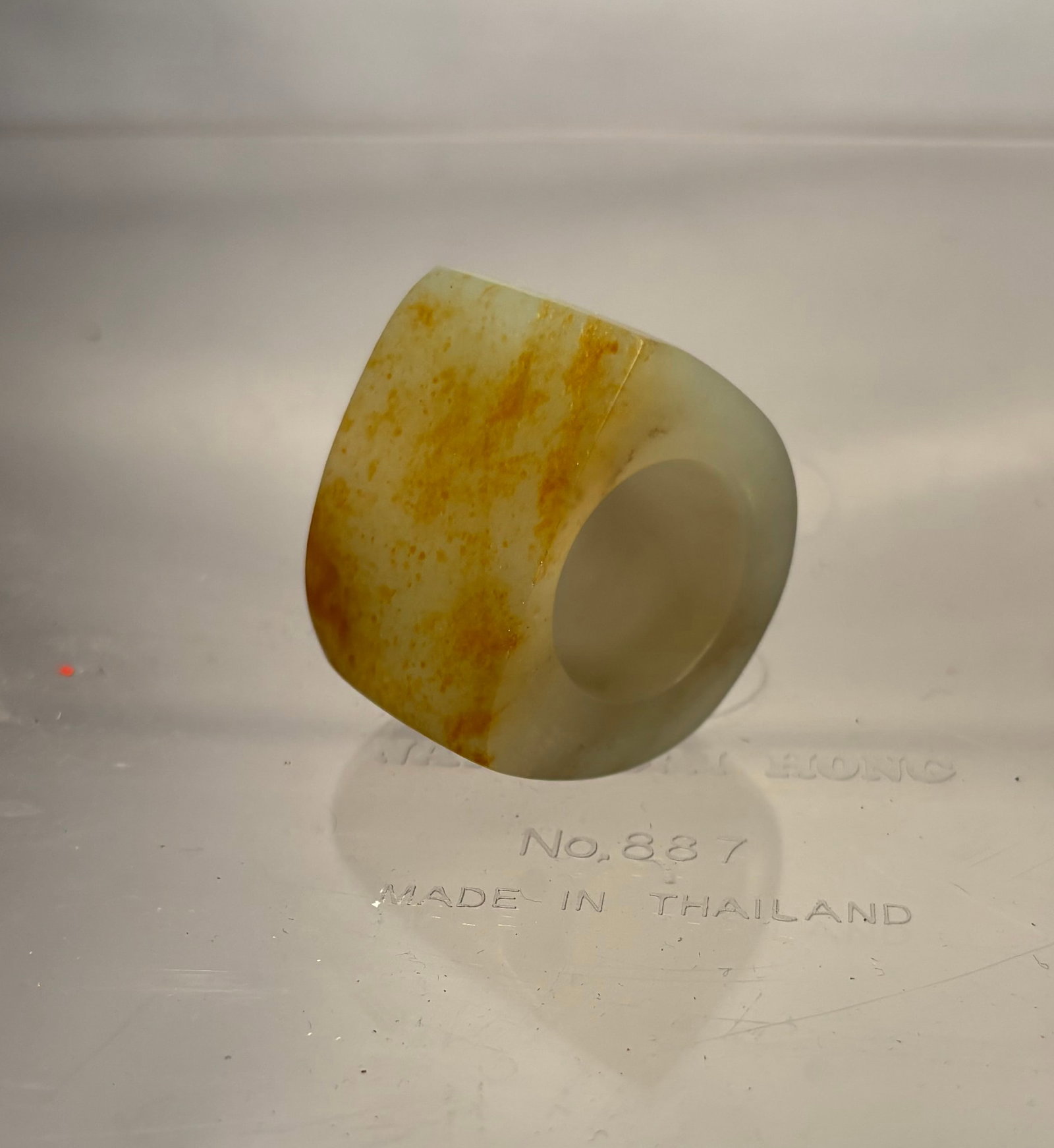 Chinese Celadon-Green Jade Archer’s Thumb Ring (1 of 9)