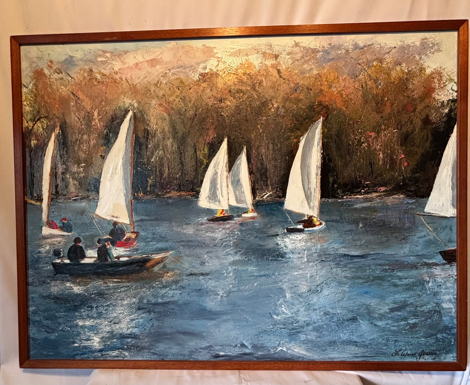 Florence Weiss Jesser, “Committee Boat,?? Oil on Canvas (1 of 7)