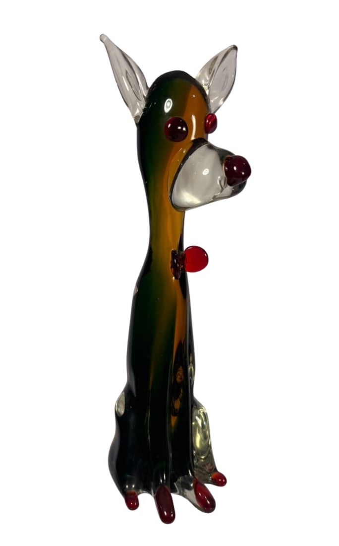 Large Murano Italy Art Glass Dog Figure 17 inches (1 of 13)