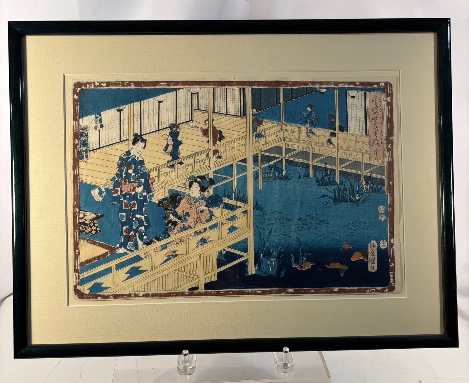 Utagawa Kunisada I (Toyokuni III), No. 50 from Sono Sugata Yukari no Utsushi-e, 1852 Woodblock Print (1 of 8)