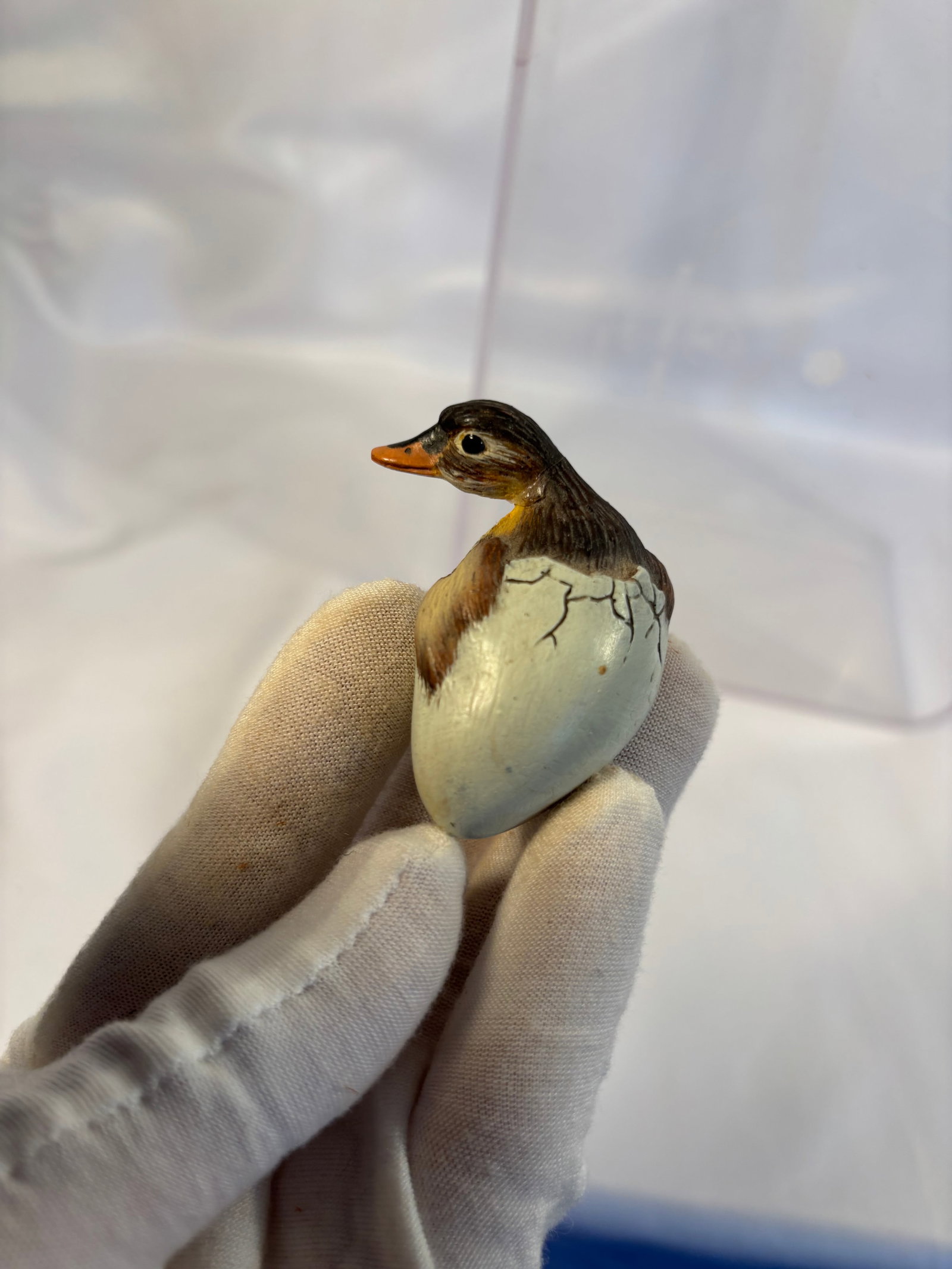 HFM Signed Duckling Hatching from Egg Miniature - 6