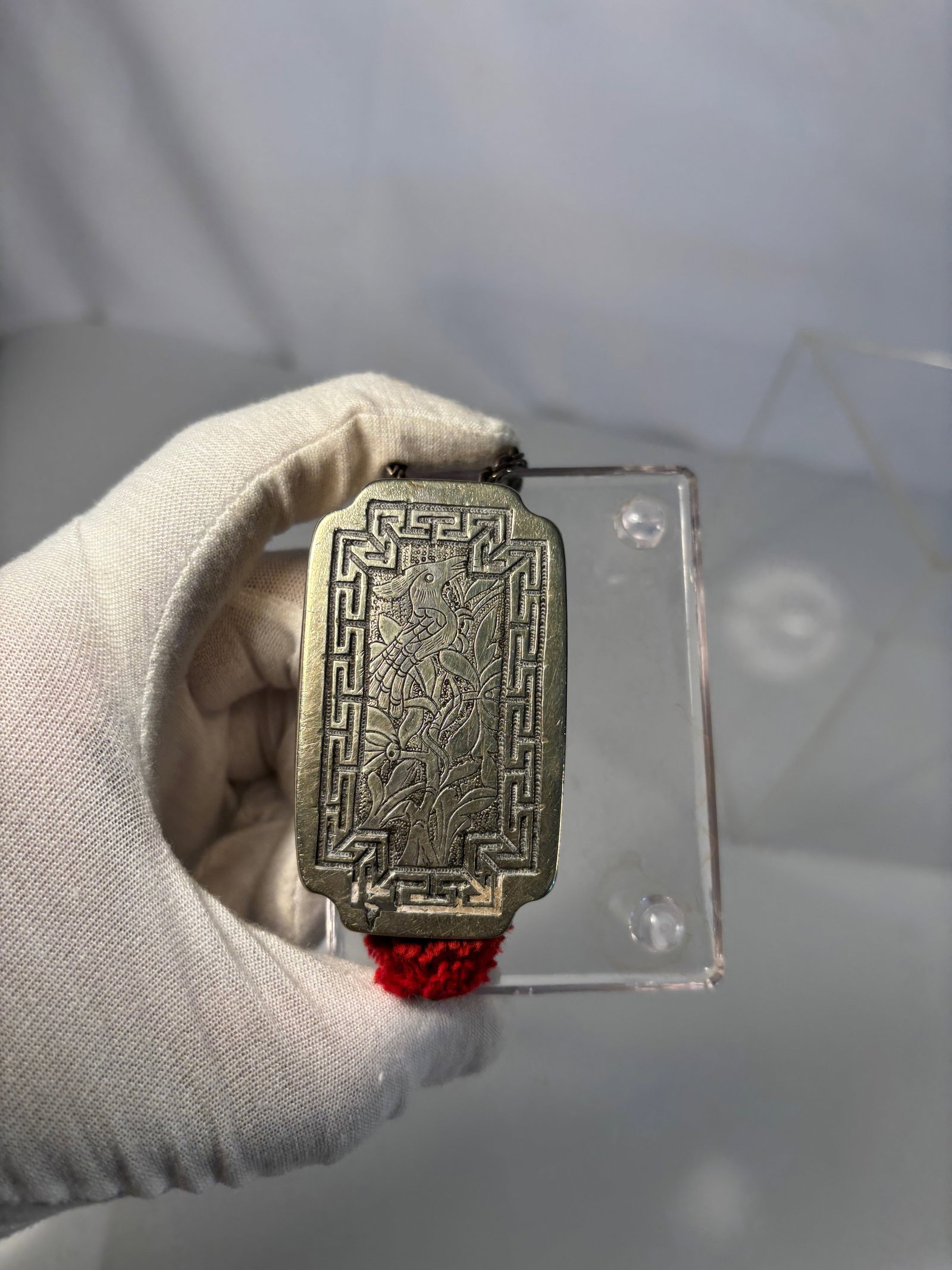 A Chinese White Brass (Baitong) Snuff Box - 4