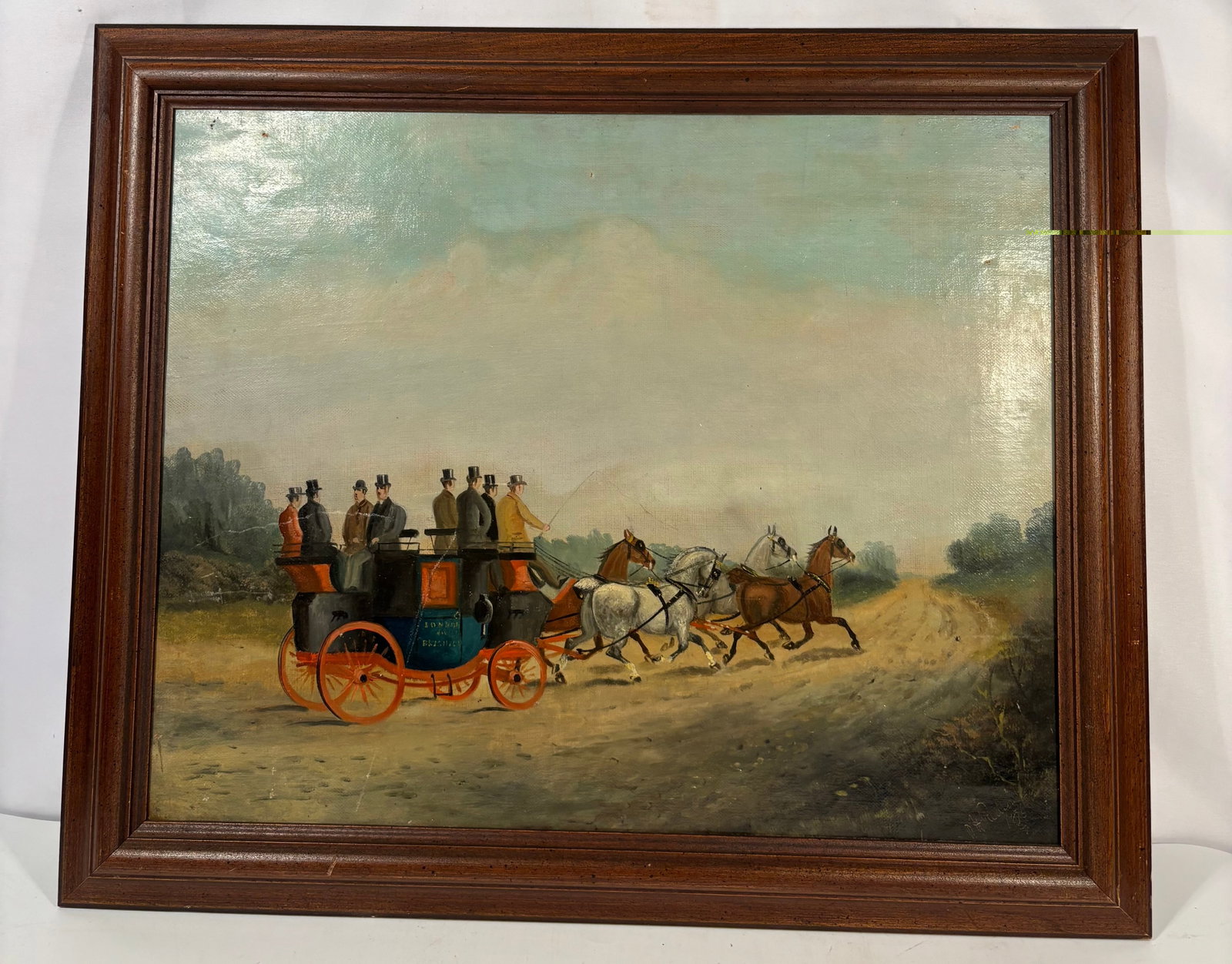 Philip Henry Rideout (British, 1860–1920) Horse-Drawn Stagecoach Oil on Canvas (1 of 9)