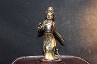 antique Chinese gilt bronze figure