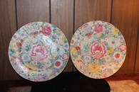 Antique Pair of Chinese hand painted plates