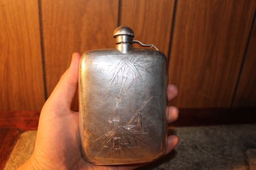 Antique Chinese silver bottle (1 of 6)
