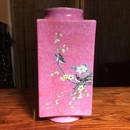 antique chinese hand painted porcelain vase with mark