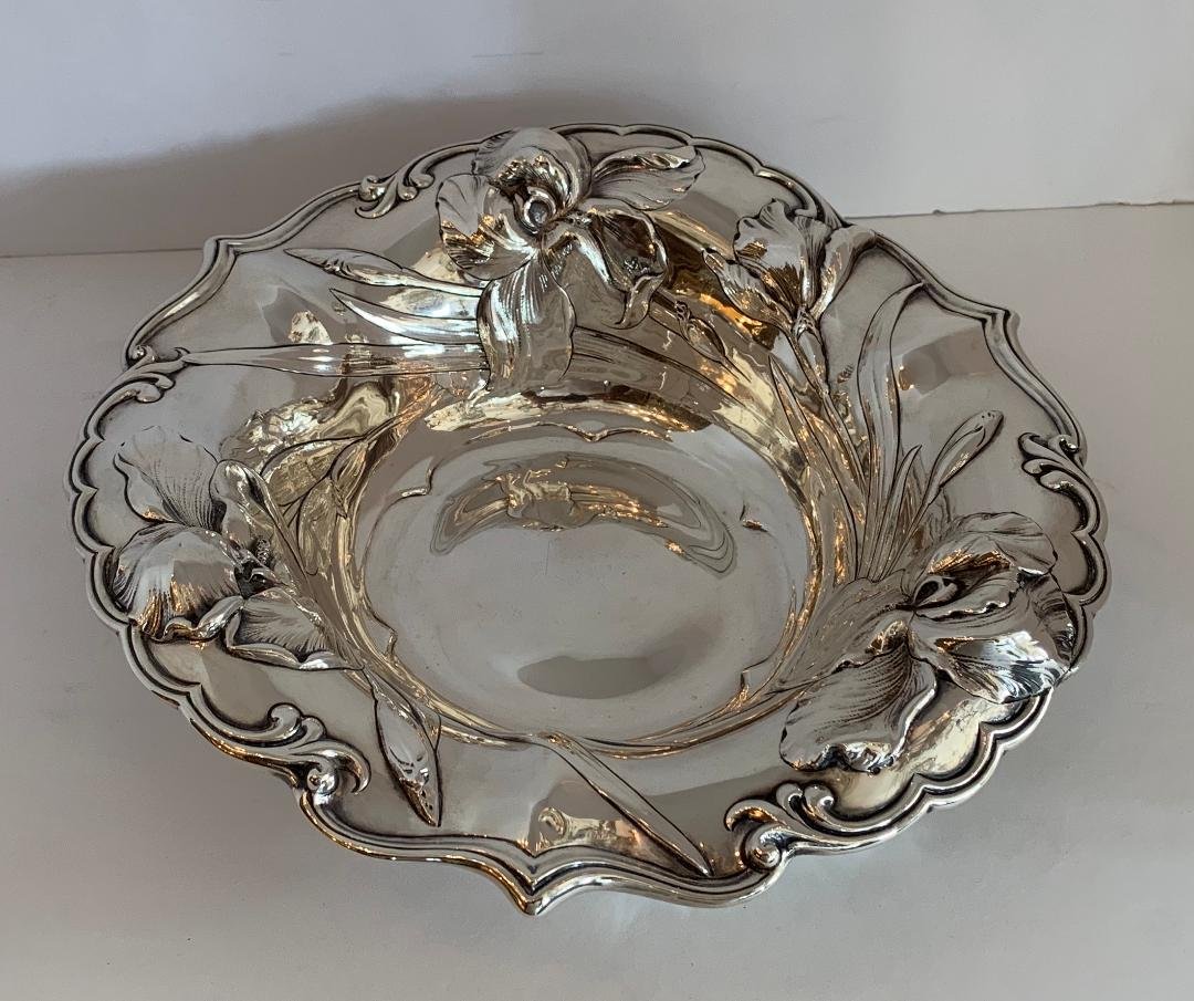 Whiting Sterling Silver Art Nouveau Flower Bowl (1 of 4)
