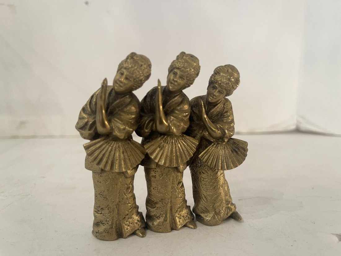 Vienna Bronze Dancing Geisha's Sculpture (1 of 5)