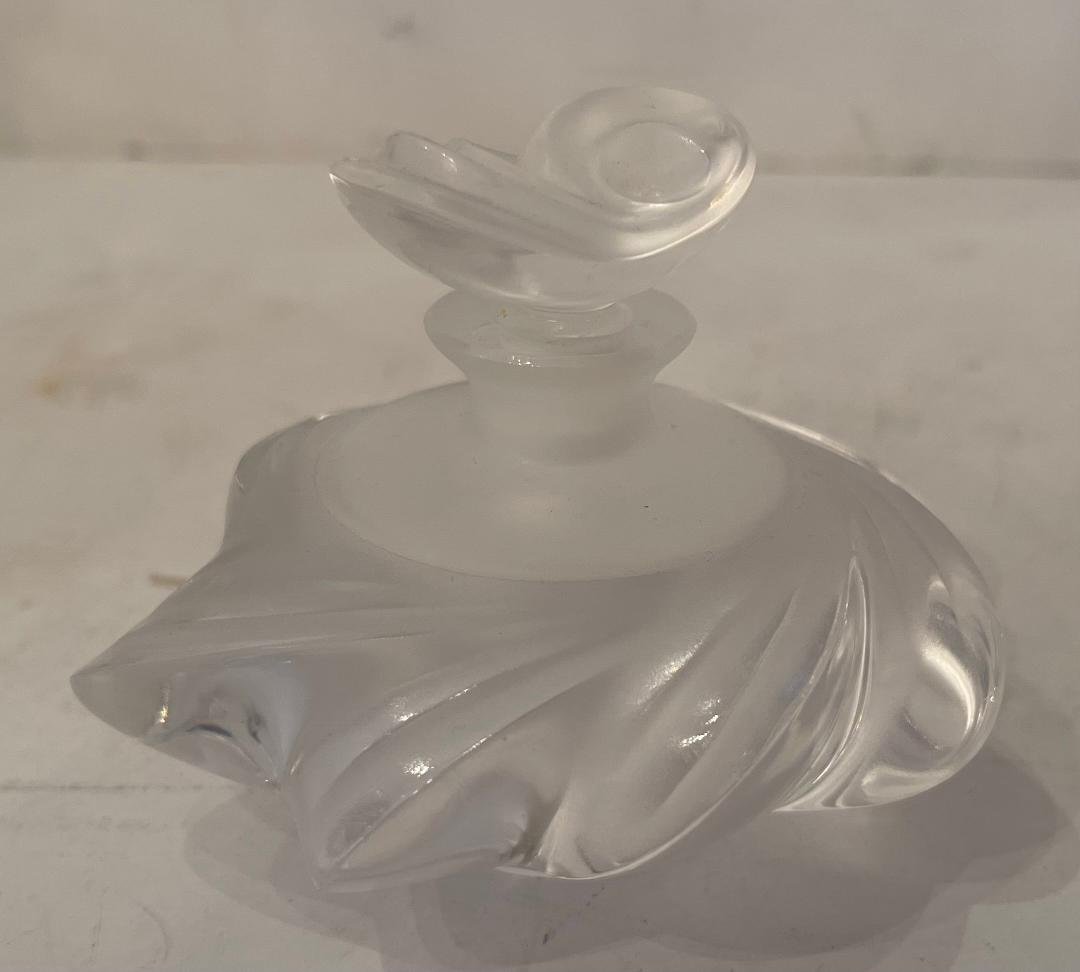 Lalique France Crystal Samoa Swirl Perfume Bottle W / stopper (1 of 5)