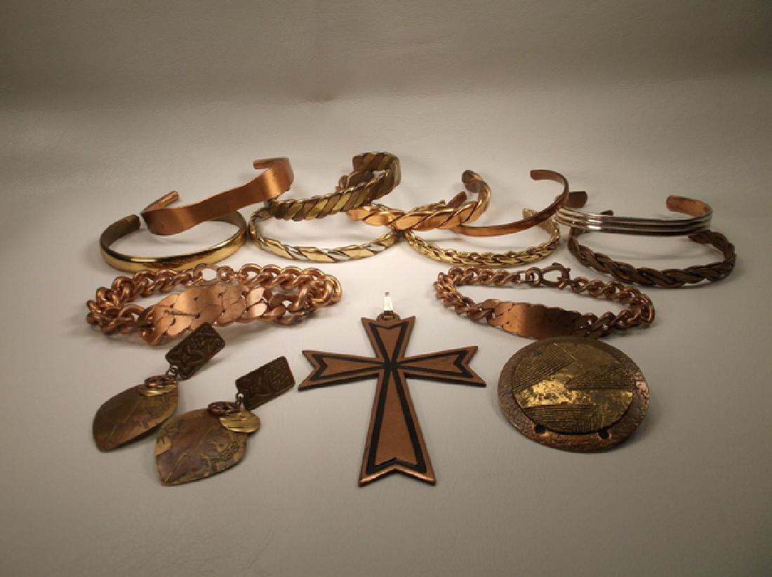 Large Collection of Copper Cuff Bracelets & More Sergio (1 of 7)