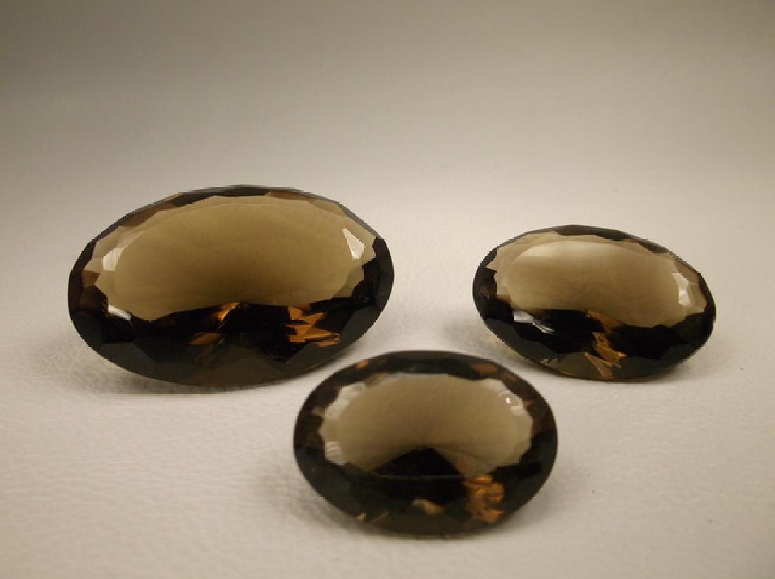 3 Gorgeous Large Genuine Smokey Quartz Cut Gemstones (1 of 5)