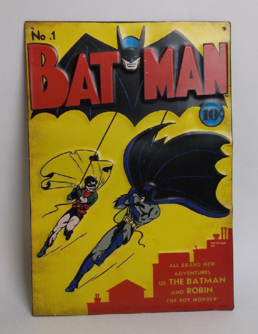 Embossed Metal Batman Comic Book Sign (1 of 3)