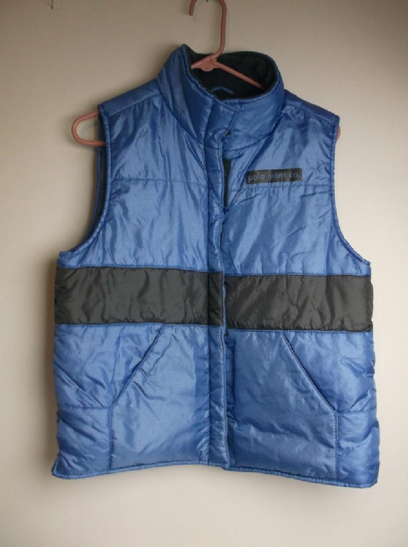 Ralph Lauren Polo Puffy Ski Vest Size Large Blue (1 of 5)
